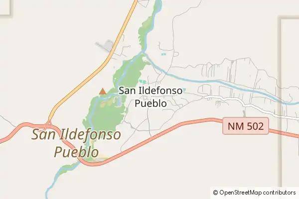 Mapa San Ildefonso Pueblo