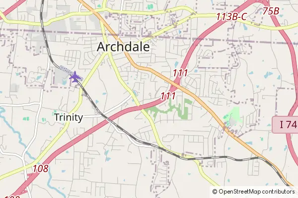 Mapa Archdale