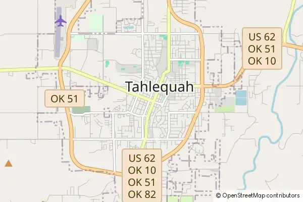 Mapa Tahlequah