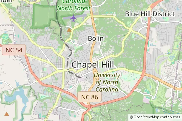 Mapa Chapel Hill