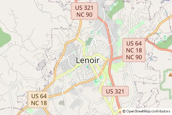 Mapa Lenoir