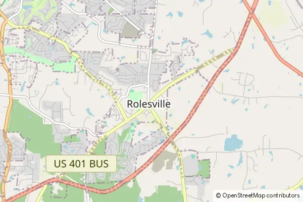 Mapa Rolesville