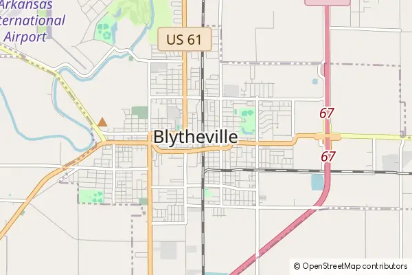 Mapa Blytheville