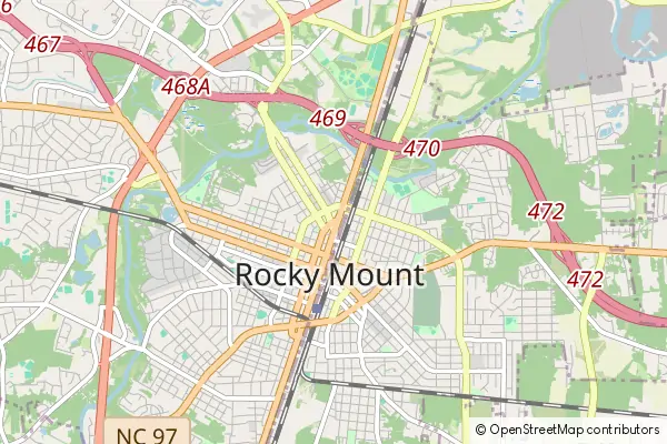 Mapa Rocky Mount