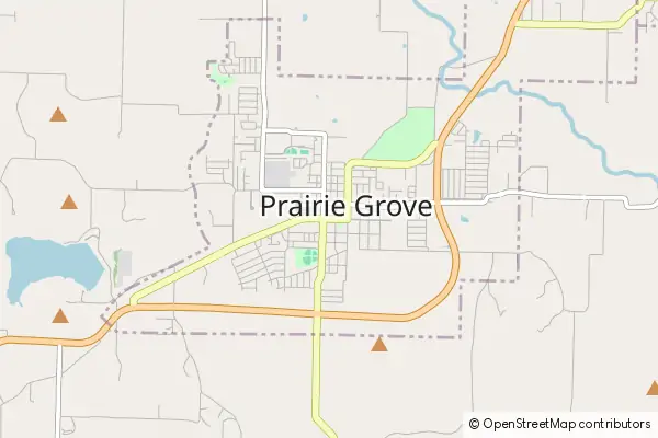 Mapa Prairie Grove