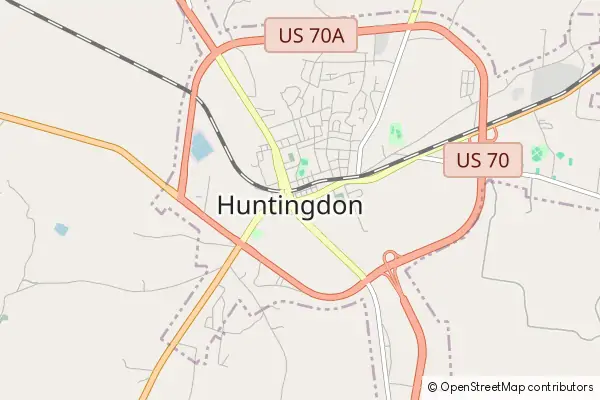 Mapa Huntingdon