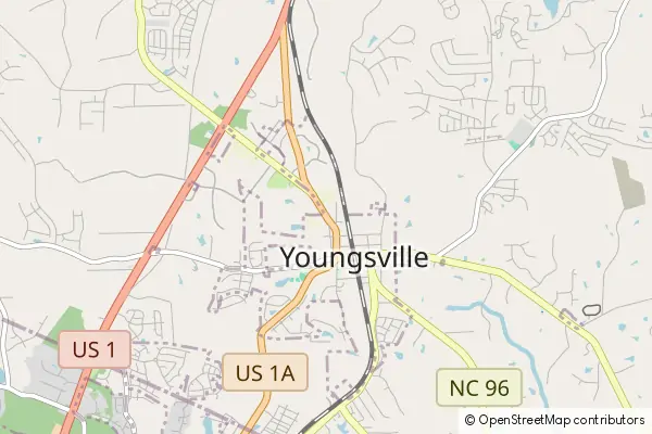 Mapa Youngsville