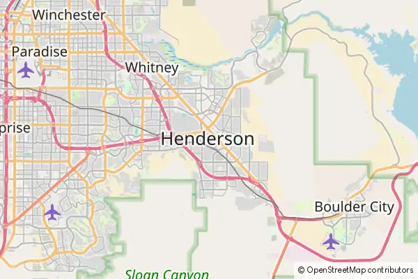 Mapa: Henderson • © OpenStreetMap contributors Mapa Henderson