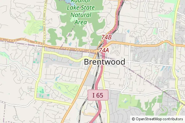 Mapa Brentwood