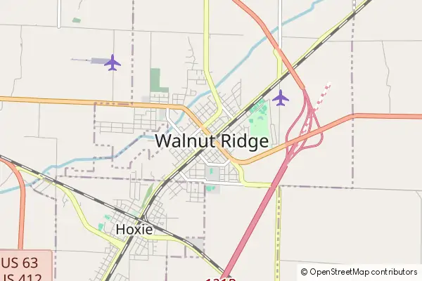 Mapa Walnut Ridge