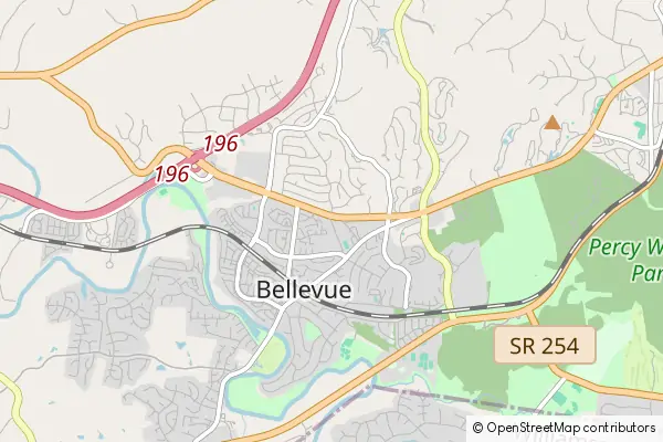 Mapa Bellevue