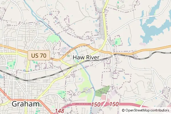 Mapa Haw River