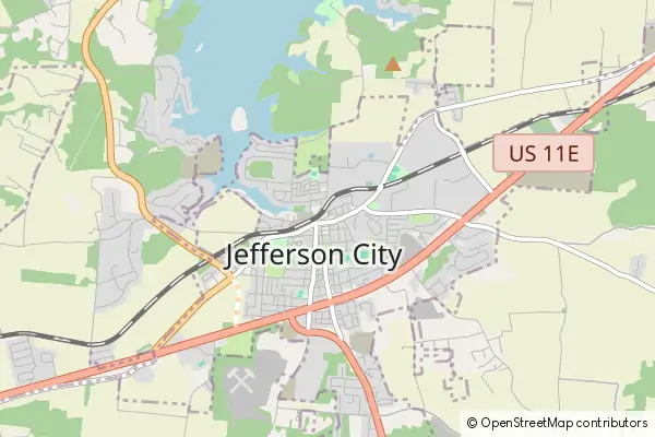 Mapa Jefferson City