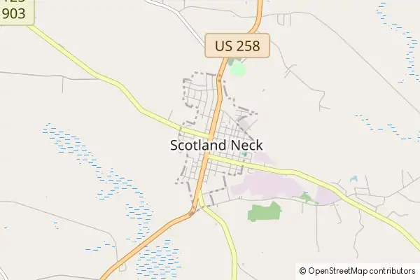 Mapa Scotland Neck