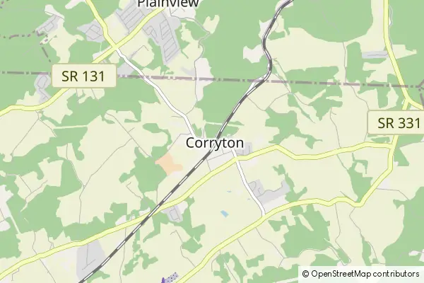 Mapa Corryton