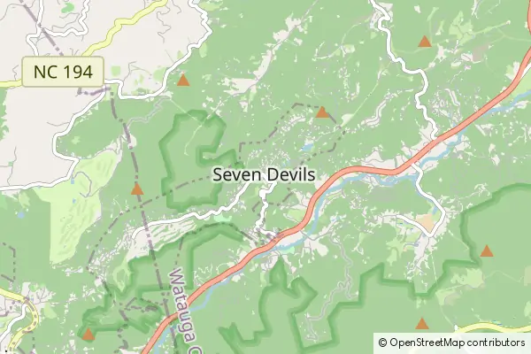 Mapa Seven Devils