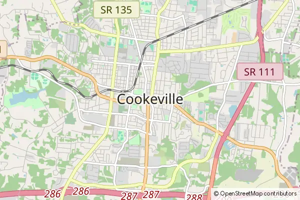 Mapa Cookeville