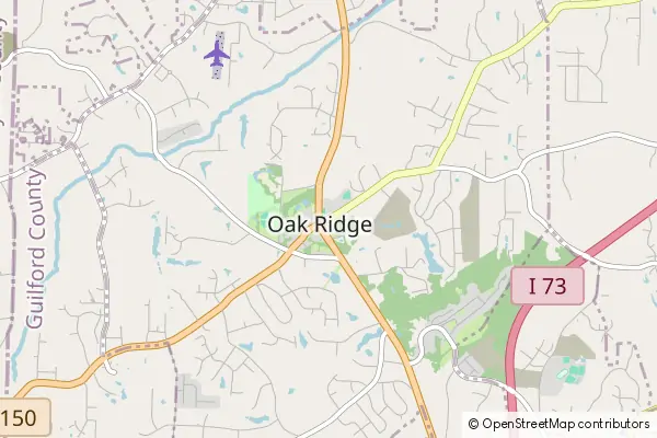 Mapa Oak Ridge