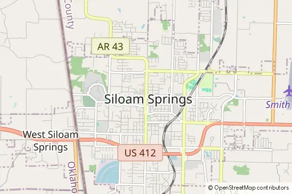 Mapa Siloam Springs