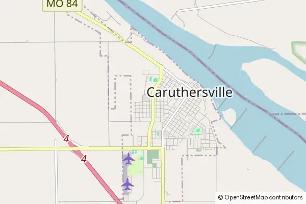 Mapa Caruthersville