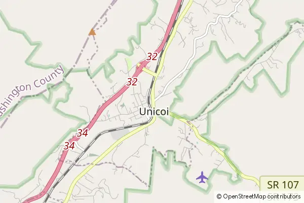 Mapa Unicoi