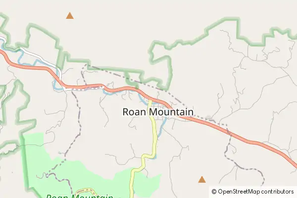 Mapa Roan Mountain