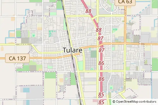 Mapa Tulare