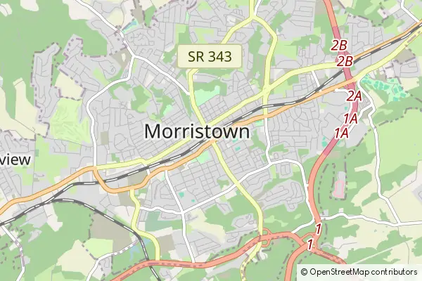 Mapa Morristown