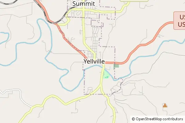 Mapa Yellville