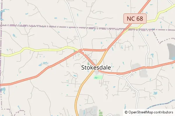 Mapa Stokesdale