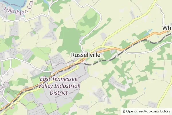 Mapa Russellville