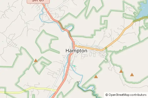 Mapa Hampton