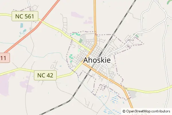 Mapa Ahoskie