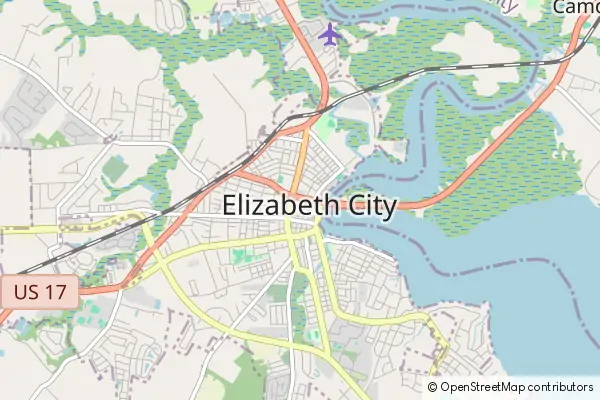 Mapa Elizabeth City