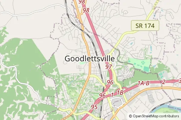 Mapa Goodlettsville