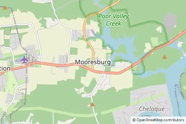 Mapa Mooresburg