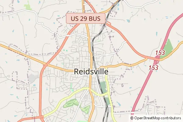 Mapa Reidsville