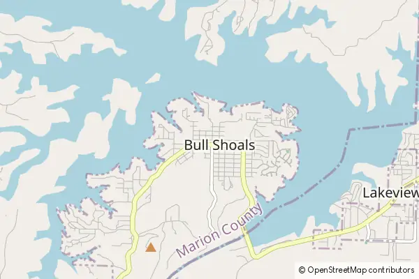 Mapa Bull Shoals