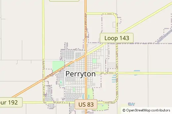 Mapa Perryton