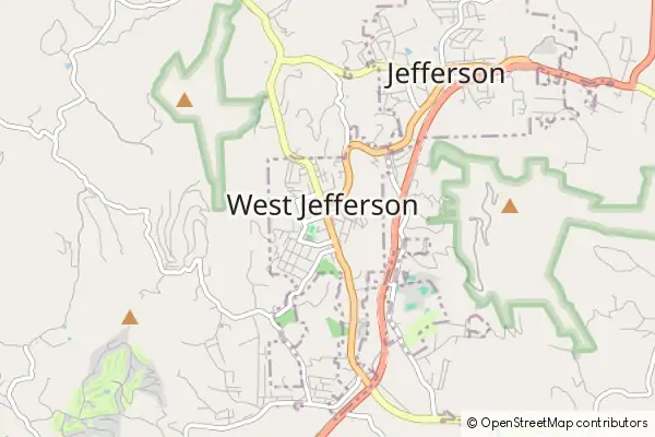 Mapa West Jefferson