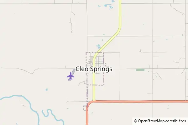 Mapa Cleo Springs