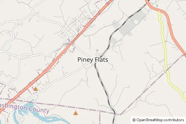 Mapa Piney Flats