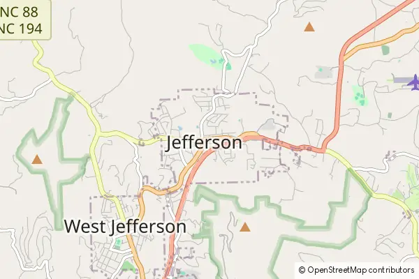 Mapa Jefferson