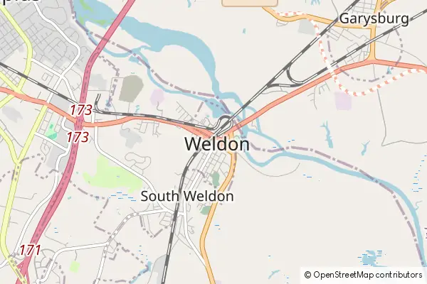 Mapa Weldon