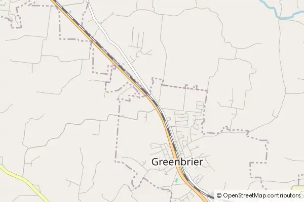 Mapa Greenbrier