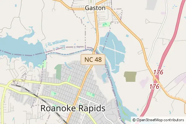 Mapa Roanoke Rapids