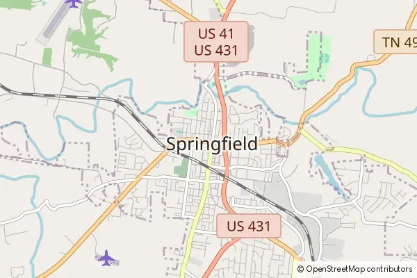 Mapa Springfield