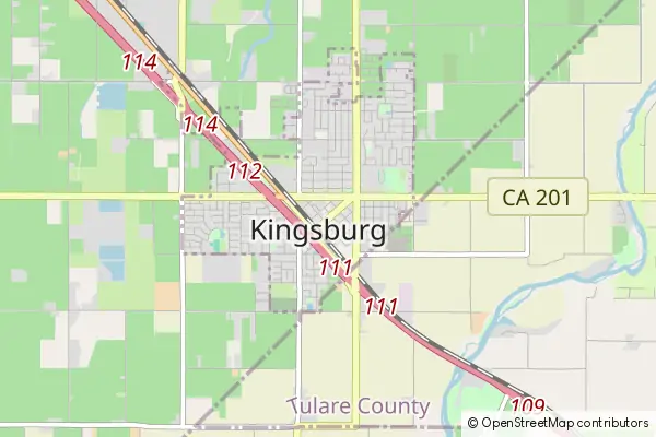 Mapa Kingsburg