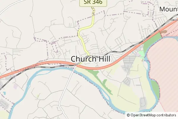 Mapa Church Hill