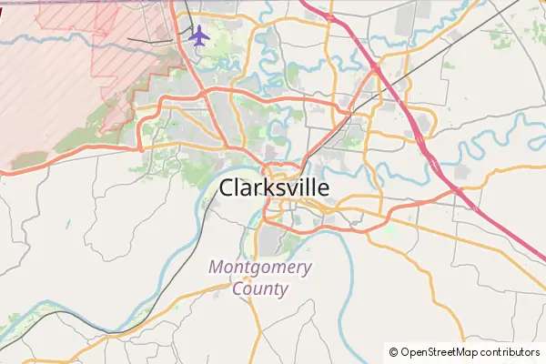 Mapa Clarksville